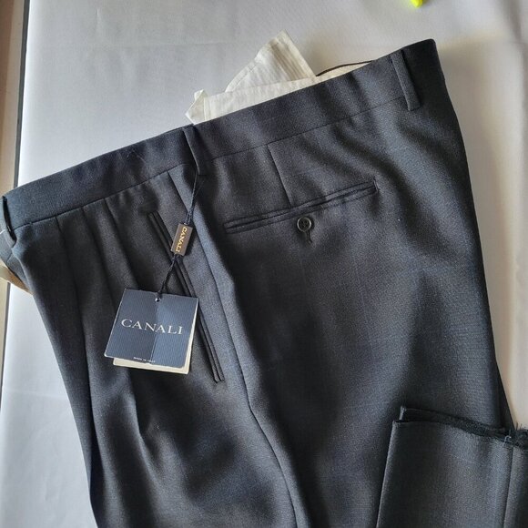 NWT- CANALI Men’s Italian Pure Wool Double Breasted Suit - Classic Fit - Picture 7 of 15